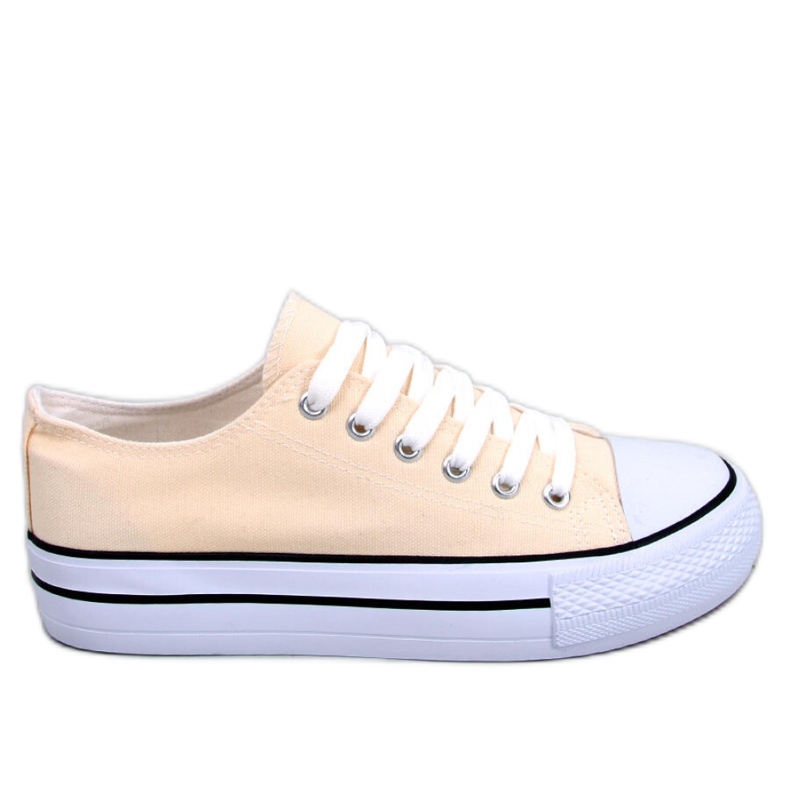 Classic women's sneakers Fargis Beige - Inello