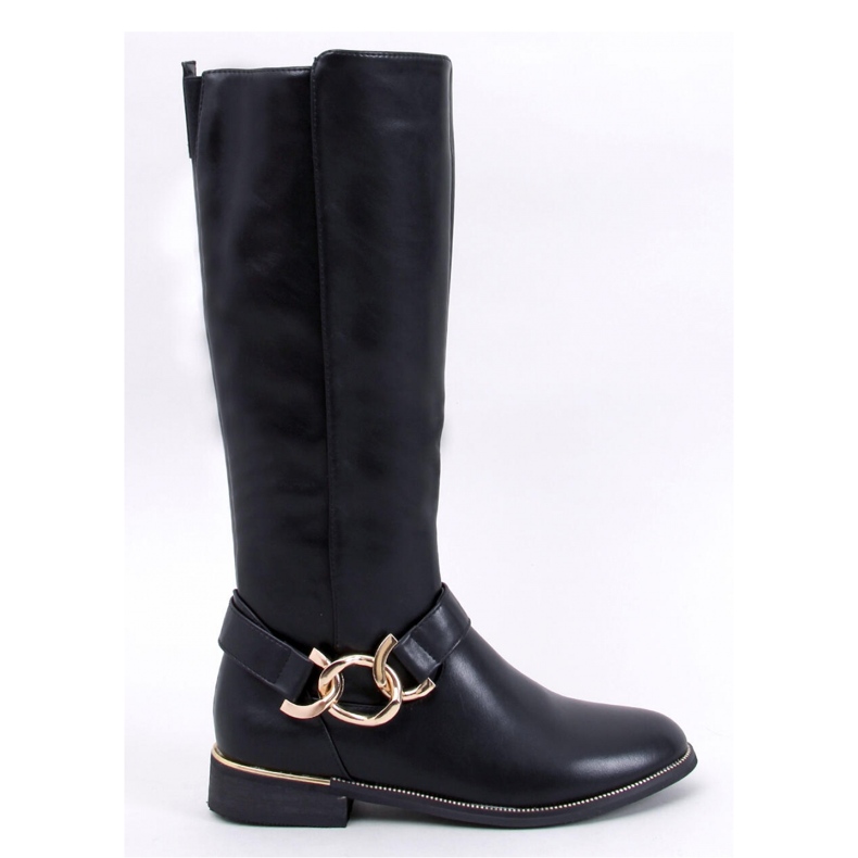 Boots with a chain Devers Black - Inello