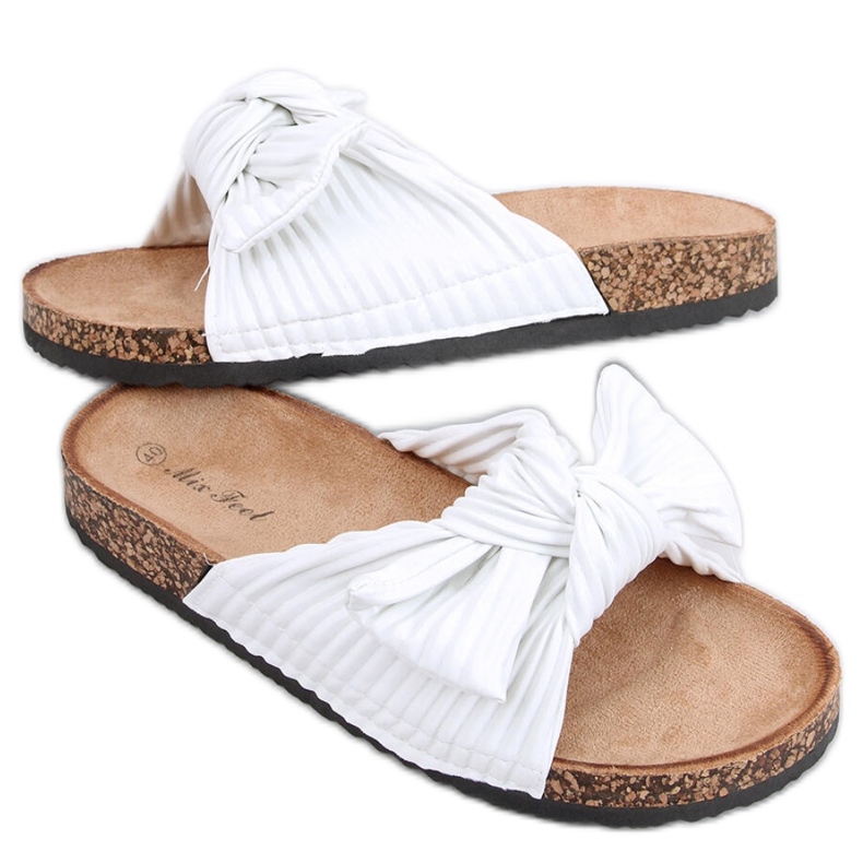 Moss White cork flip-flops sandal - Inello