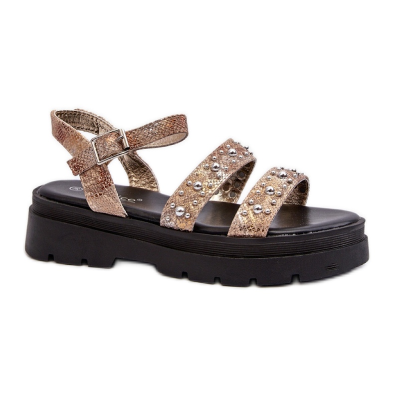 Sandals Model Arcida 100-396 Gold/Beige - Step in style