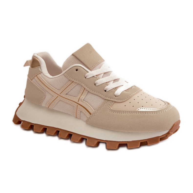 Sports Shoes Model Mialunae YH30 Beige - Step in style