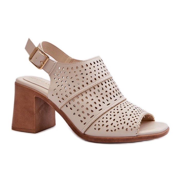 Sandals Model Sergio Leone SK565 Light Beige - Step in style