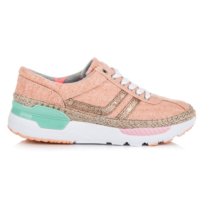 Kylie Lace-up sneakers, espadrilles pink