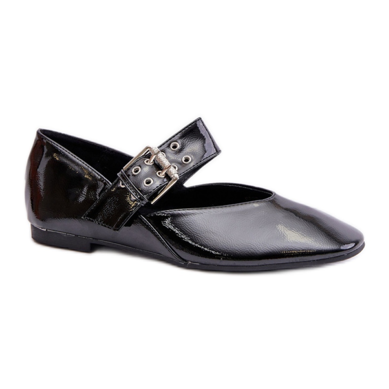 Ballet flats Model Azirae 6689 Black Lakiert - Step in style