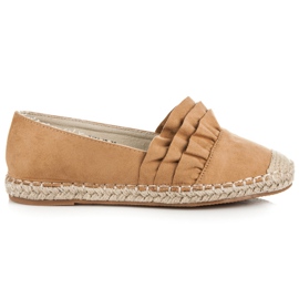 Vices Spring Espadrilles With Frill brown