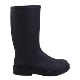 Meness Black women's matte wellingtons