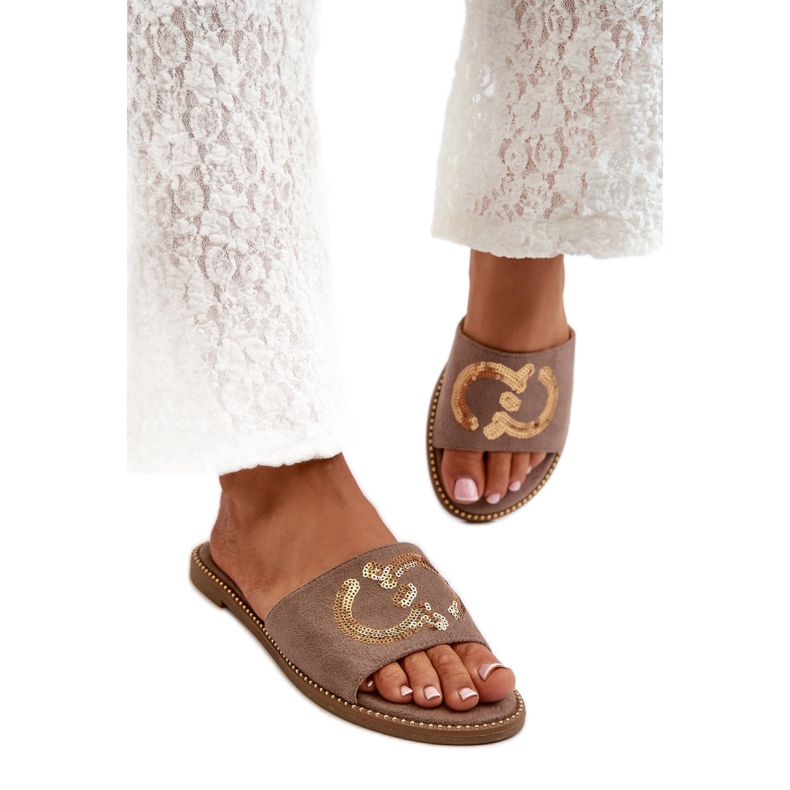 Sandal Flip-flops Model S.Barski KV27-052 Brown - Step in style