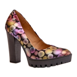 Pumps Model Maciejka 02629-39 Multicolor - Step in style multicolored Pumps Model Maciejka 02629-39 Multicolor - Step in style multicolored