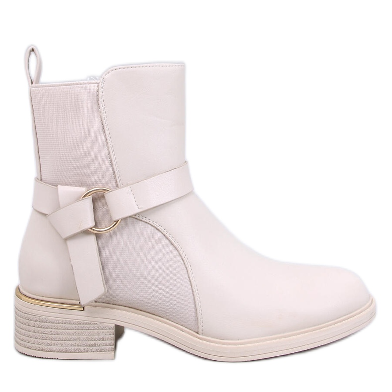 Averill Beige women's full-grain Chelsea boots