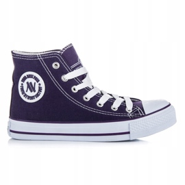 New Age Tied high sneakers purple