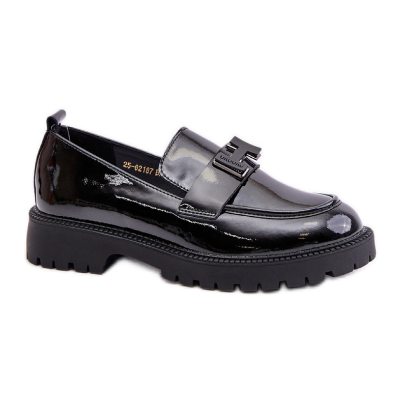 Moccasins Model Vinceza 62187 Black Varnish - Step in style