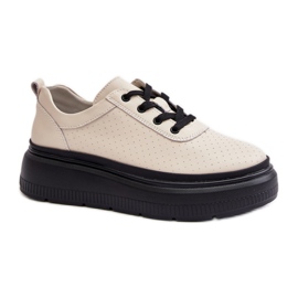 Sports Shoes Model 41470 Vinceza Beige - Step in style