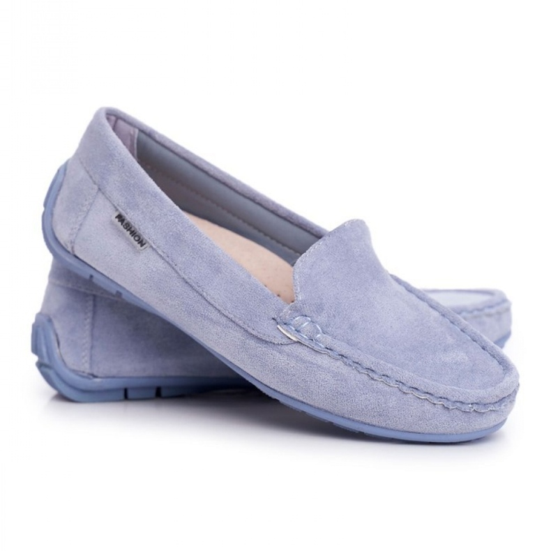 Moccasins Model Morreno 20PB26-2190 Blue - Step in style