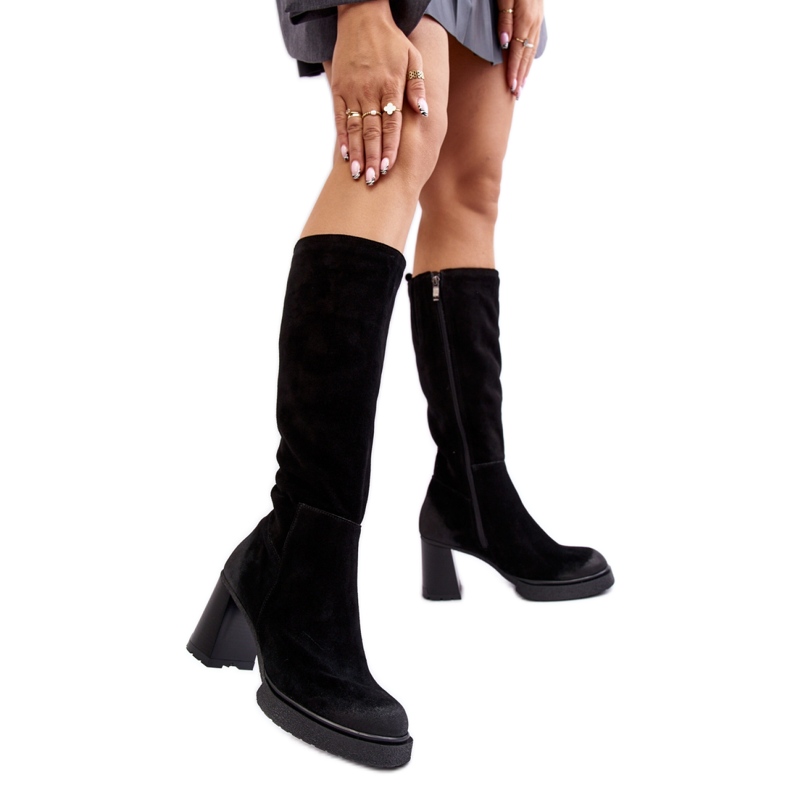 Boots Model Lemar Ceraxa 70133 Black Suede - Step in style