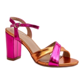 Seastar Women's pink high-heeled sandals