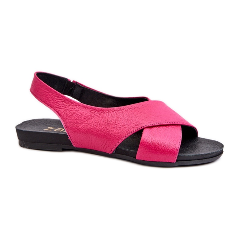 Elegant women's sandals Zazoo Fuchsia pink