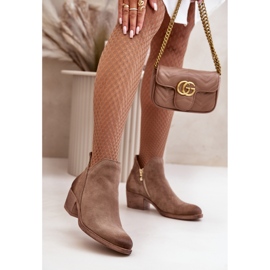 Boots Model Zazoo 60475 Dark Beige - Step in style Boots Model Zazoo 60475 Dark Beige - Step in style