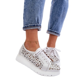 Zazoo Light Gray women's platform shoes white