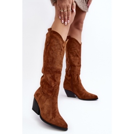 Boots Model Sloana WZ688-12 Camel Suede - Step in style brown