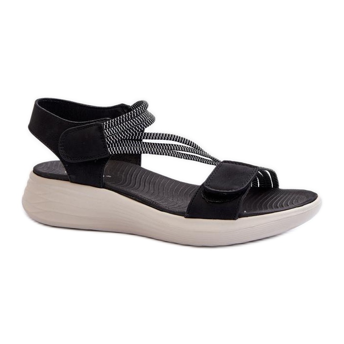 Women's velcro sandals Black