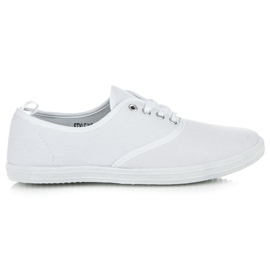 New age tied sneakers white