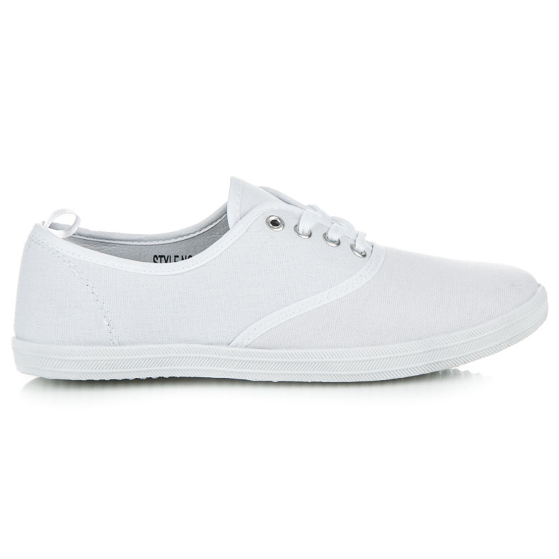 New age tied sneakers white
