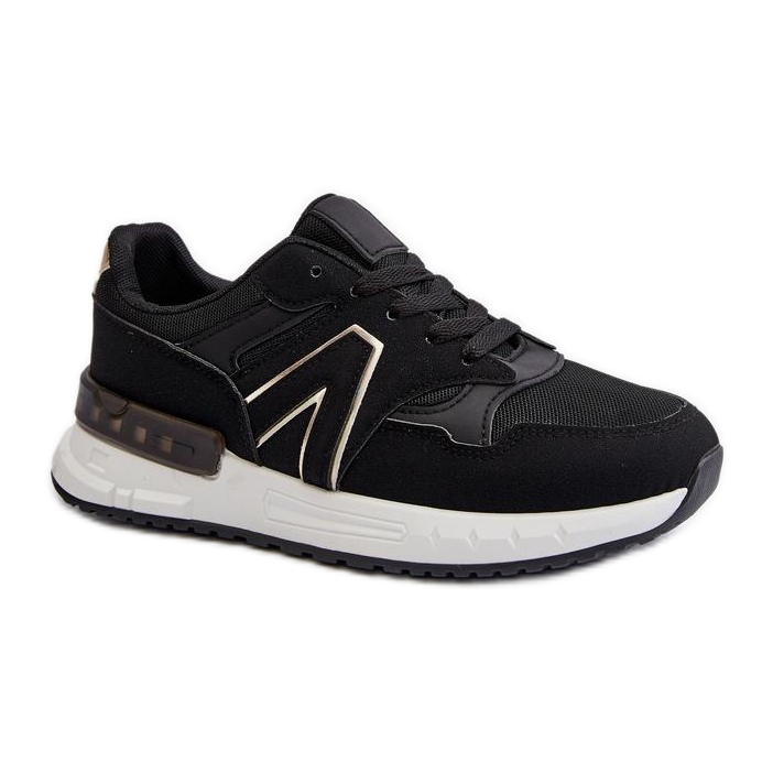 Sports shoes on a delicate Black platform