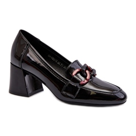 Women's high-heeled pumps Black/Pink Women's high-heeled pumps Black/Pink