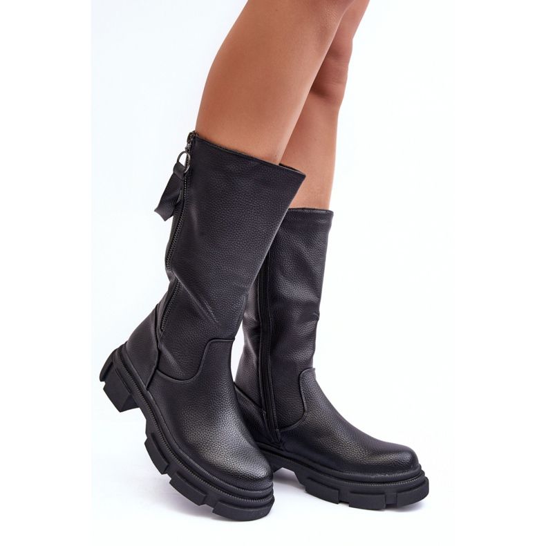 Boots Model Lizames YK032P Black - Step in style