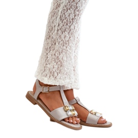 S. BARSKI Women's sandals with decorative details S.Barski beige