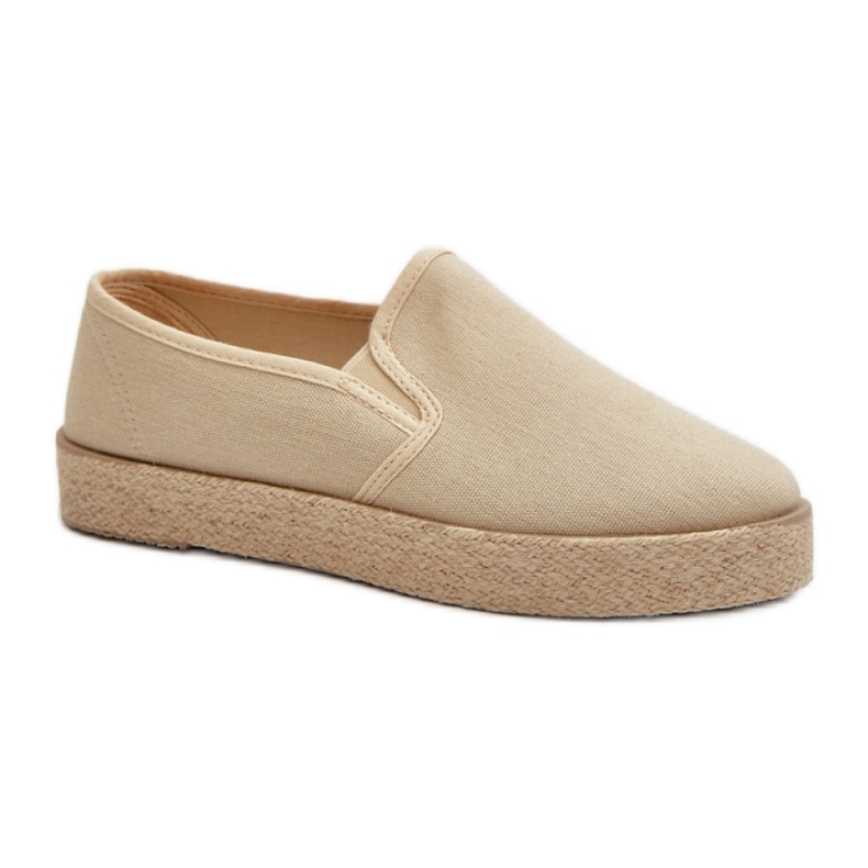Women's espadrilles on the Beige platform