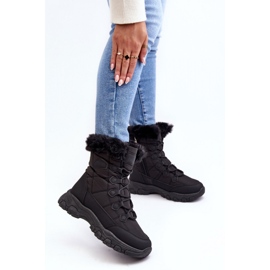 Snow boots Vittor model 23SN26-6568 Black - Step in style Snow boots Vittor model 23SN26-6568 Black - Step in style