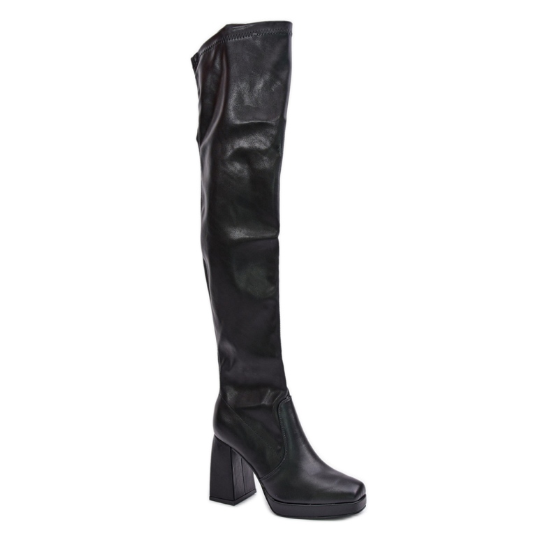 Over-the-knee boots Black