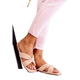 Classic women's suede slippers Pink
