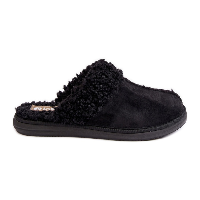 Inblu Black women's slippers with fur Inblu Black women's slippers with fur