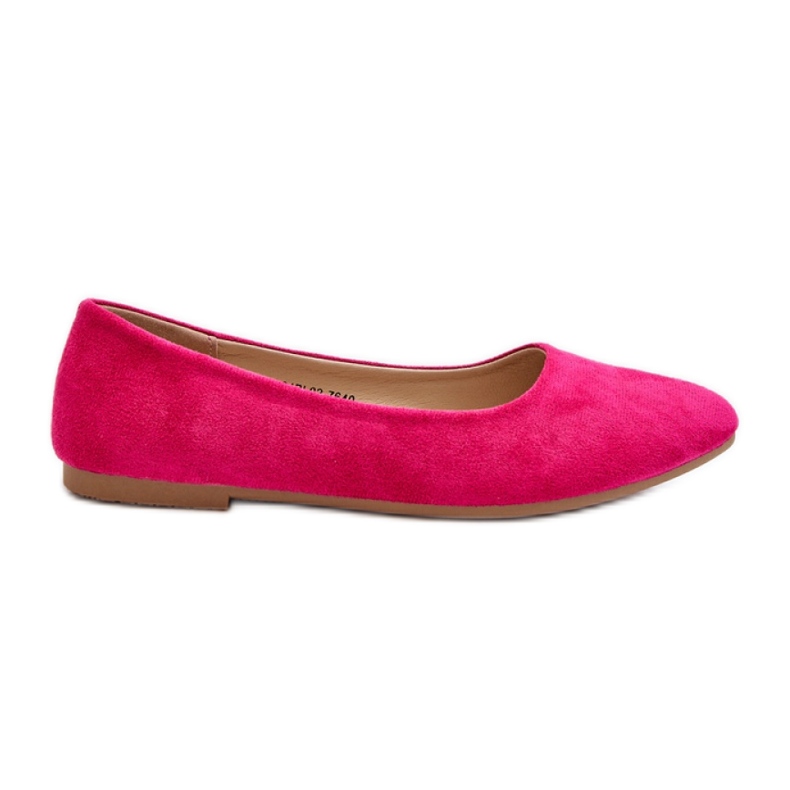 Classic women's ballerina shoes Fuchsia pink