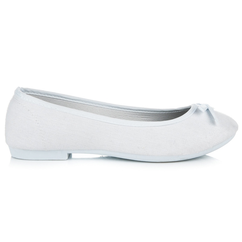 New Age Sporty ballerinas with a bow white New Age Sporty ballerinas with a bow white