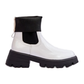 Chelsea boots Model Pavo DES925M White Varnish - Step in style Chelsea boots Model Pavo DES925M White Varnish - Step in style