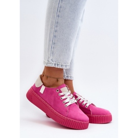 Sneakers Model Big Star NN276004 Fuchsia - Step in style pink Sneakers Model Big Star NN276004 Fuchsia - Step in style pink