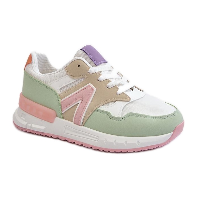 Stylish women's sneakers on the Multicolor platform multicolored