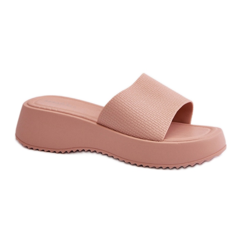Women's platform slippers Pink