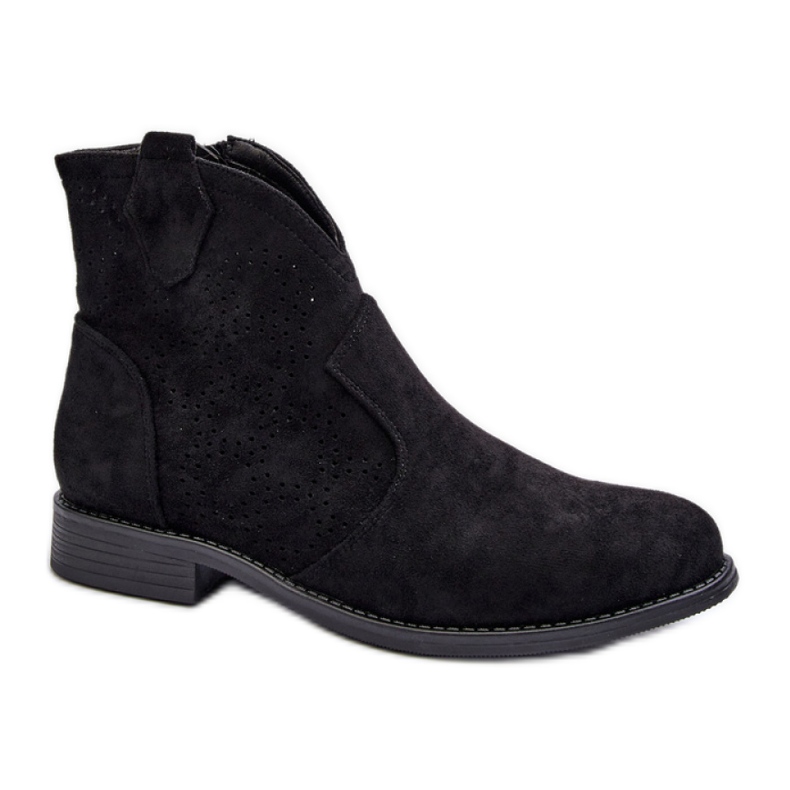 S.Barski Black women's flat heel boots S.Barski Black women's flat heel boots