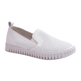 Vinceza Women's openwork shoes White