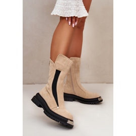 Boots Model Palimra NC1306 Light Beige - Step in style Boots Model Palimra NC1306 Light Beige - Step in style
