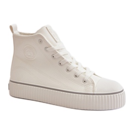 Women's sneakers on the Big Star White platform Women's sneakers on the Big Star White platform