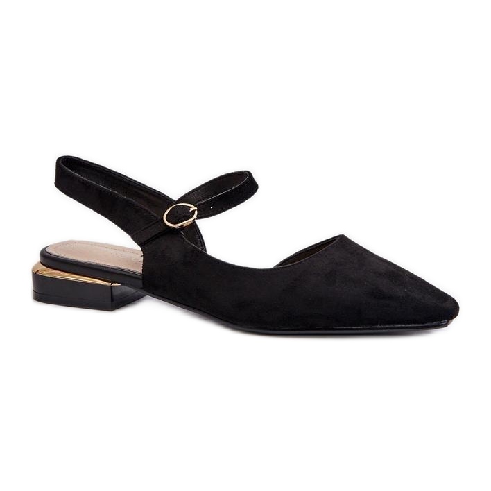 Sergio Leone Black women's ballet flats