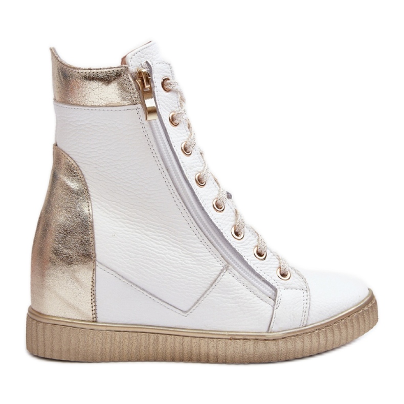 Zazoo White wedge sneakers