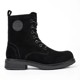 Black women's baggies made of natural nubuck leather by Sergio Leone