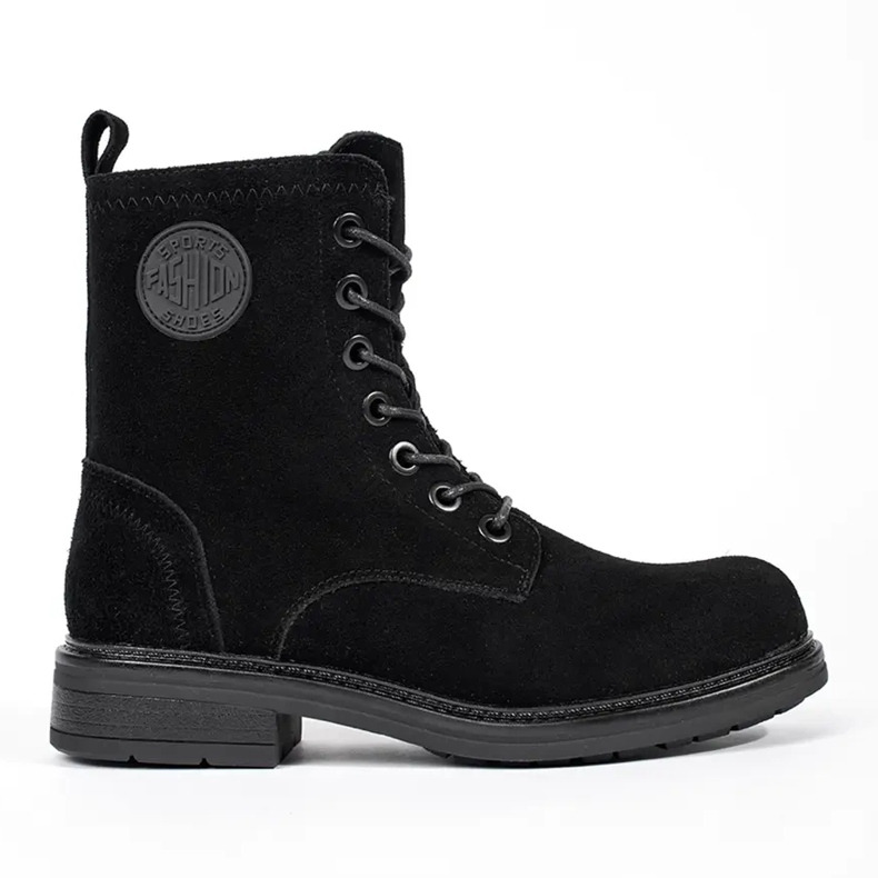 Black women's baggies made of natural nubuck leather by Sergio Leone Black women's baggies made of natural nubuck leather by Sergio Leone