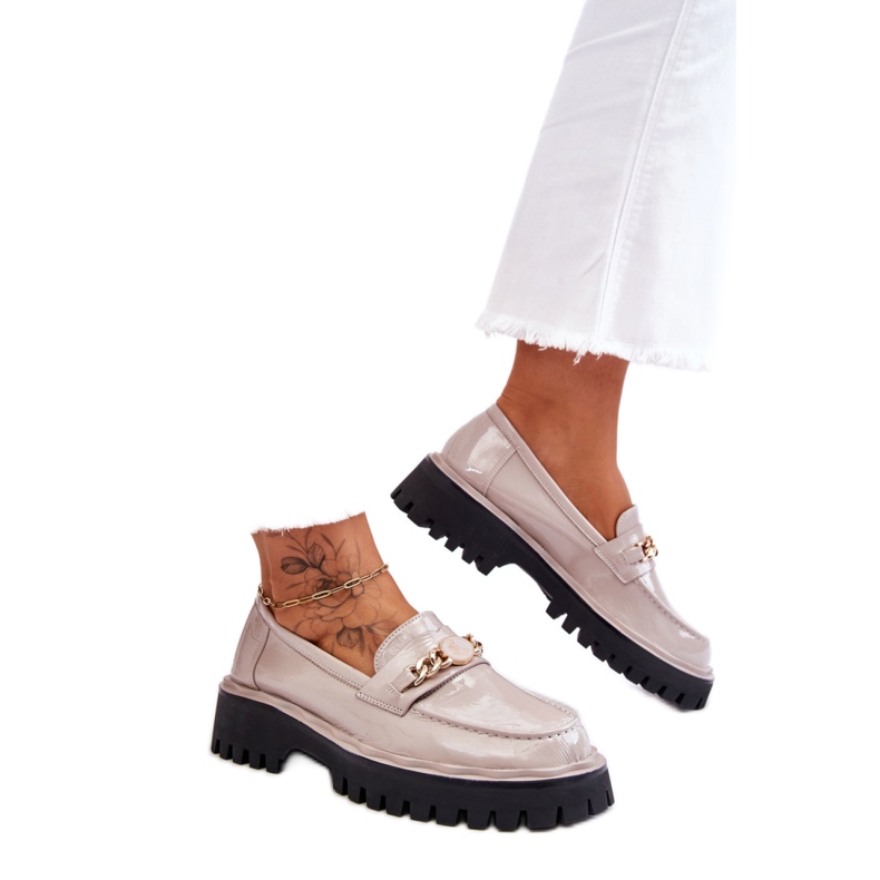 Moccasins Model Ronin MR-X351 Light Gray - Step in style grey